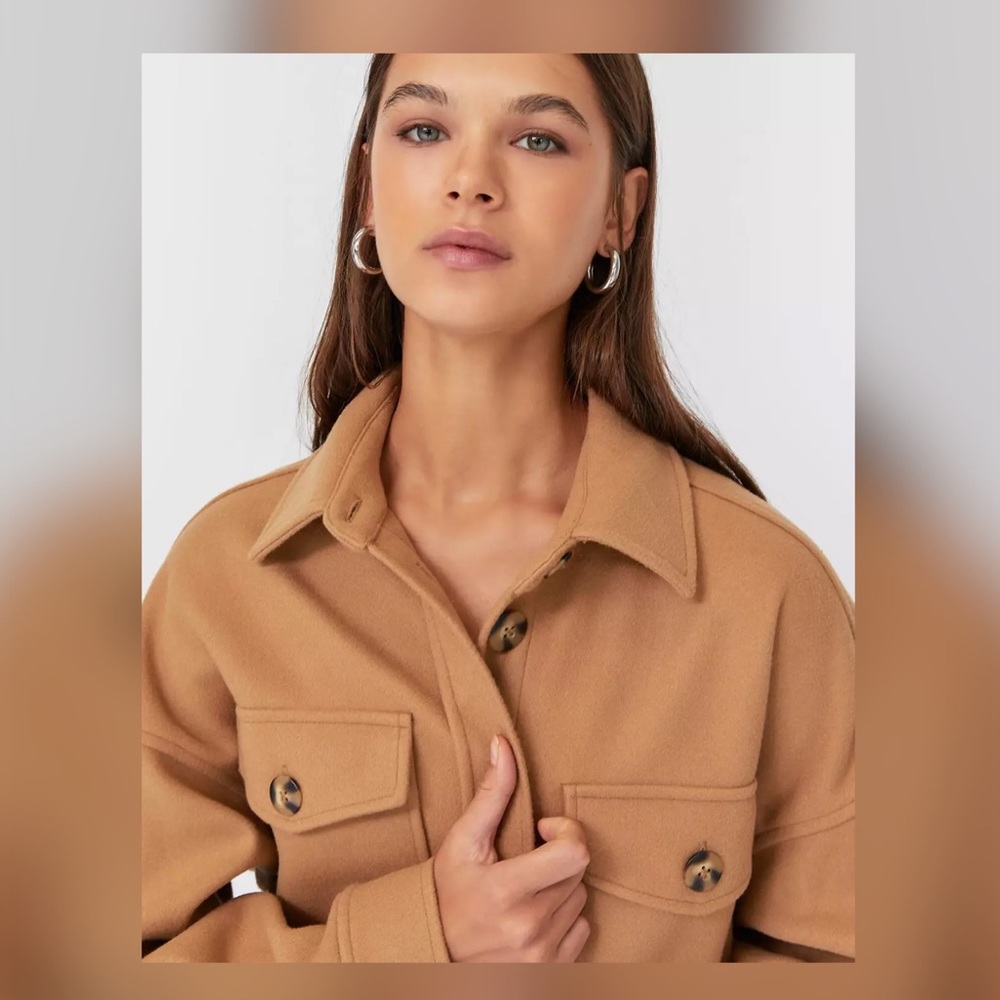 ASOS Shacket in Camel NWT - Picture 2 of 4